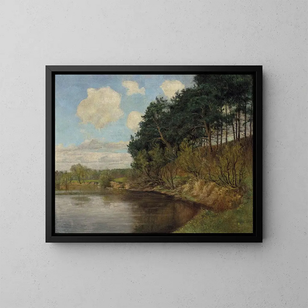 Meer van het uitzicht bij Berlijn - Emil Orlik — ingelijst kunstwerk aan de muur