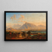 Salzbourg met de Untersberg op de achtergrond - Emil Theodor Richter — ingelijst kunstwerk aan de muur
