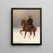 Soldaat te paard - Emil Volkers — ingelijst kunstwerk aan de muur