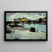 Le Pont des Arts and the tip of Île de la Cité - Émile Antoine Guillier — framed artwork on a wall