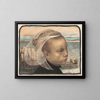 Bretagne - Émile Auguste Wéry — ingelijst kunstwerk aan de muur