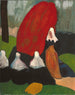 Bretonse schilderij met zeewier - Émile Bernard — weergave van het kunstwerk