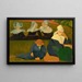 Bretonse schilderijen Bretonnen in een weide - Émile Bernard — ingelijst kunstwerk aan de muur