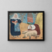 Vrouwen met varkens - Émile Bernard — ingelijst kunstwerk aan de muur