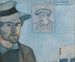 Zelfportret met portret van Gauguin - Émile Bernard — weergave van het kunstwerk
