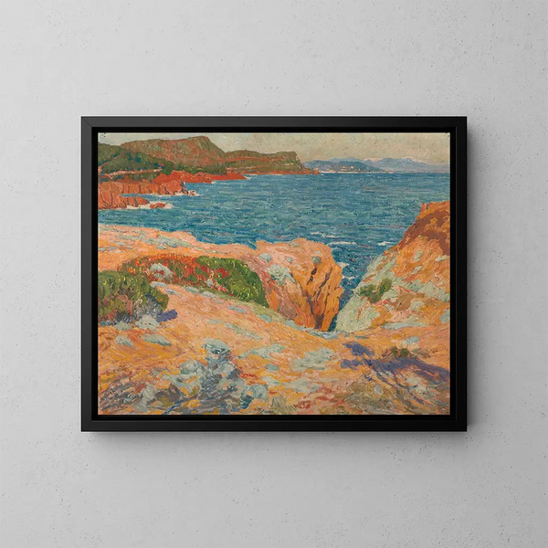 Namiddag in Estrel, Côte d'Azur - Émile Claus — ingelijst kunstwerk aan de muur
