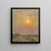 Zonsondergang - Émile Claus — ingelijst kunstwerk aan de muur