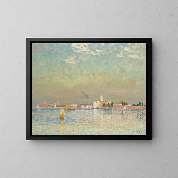 Vue de Murano, Venetië - Émile Claus — ingelijst kunstwerk aan de muur