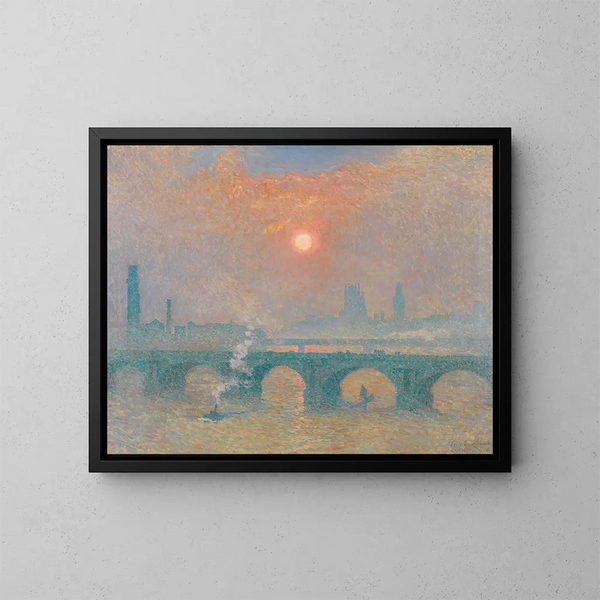 Pont de Waterloo, Londen - Émile Claus — ingelijst kunstwerk aan de muur