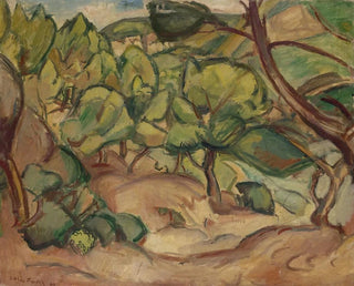 In de dennenbomen - Émile Othon Friesz — weergave van het kunstwerk