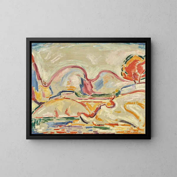La Ciotat - Émile Othon Friesz — ingelijst kunstwerk aan de muur