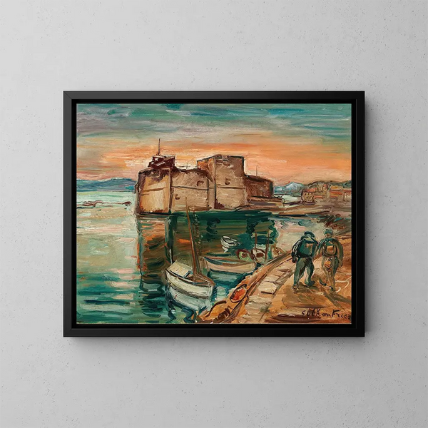 La Côte d'Azur - Émile Othon Friesz — ingelijst kunstwerk aan de muur