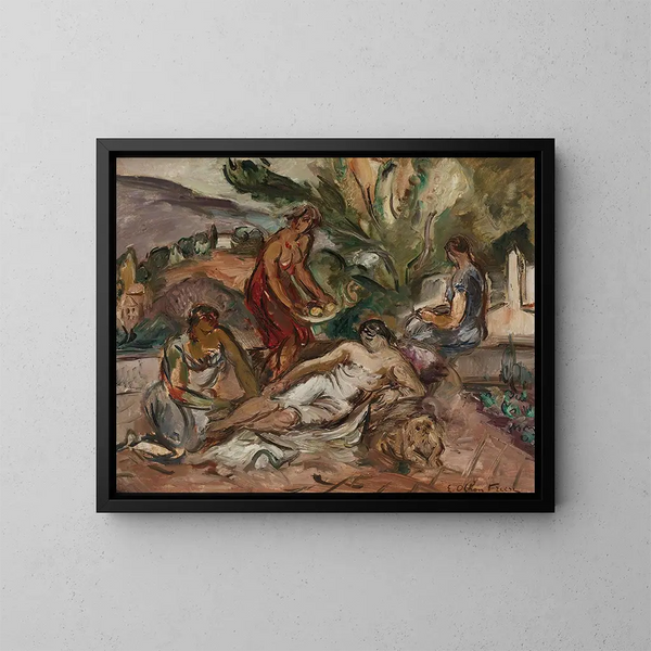 De baders - Émile Othon Friesz — ingelijst kunstwerk aan de muur