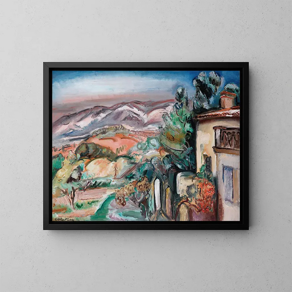 Landschap van Toulon - Émile Othon Friesz — ingelijst kunstwerk aan de muur