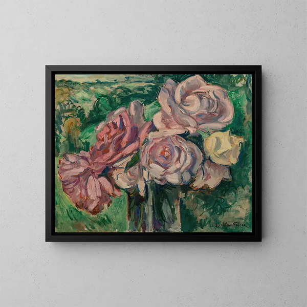 Rozen - Émile Othon Friesz — ingelijst kunstwerk aan de muur