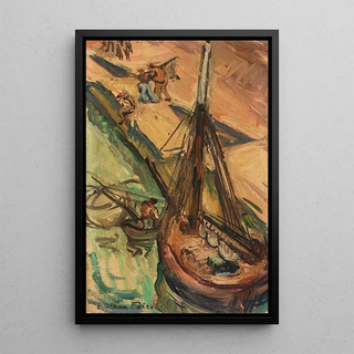 Emile Othon Friesz - Segelkutter an der Kaimauer.webp