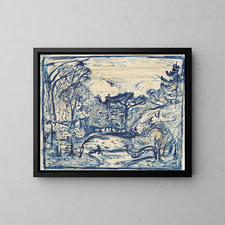 Emile Othon Friesz - Skovinterieur med brndehugger La Cte de Grce Honfleur.webp