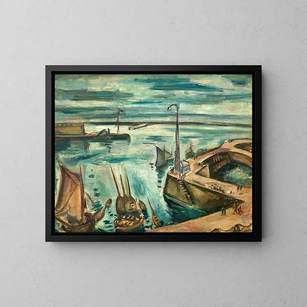 Le Port du Havre - Émile Othon Friesz — ingelijst kunstwerk aan de muur