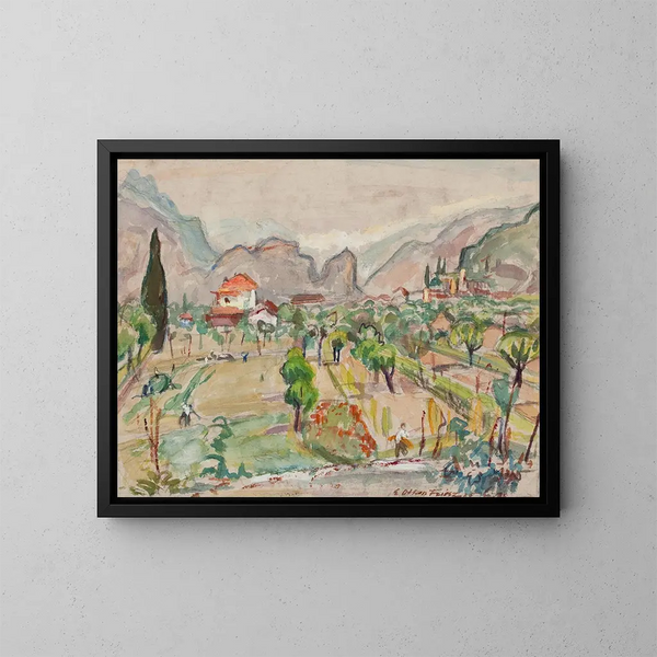 Vallée de la Meuse - Émile Othon Friesz — ingelijst kunstwerk aan de muur