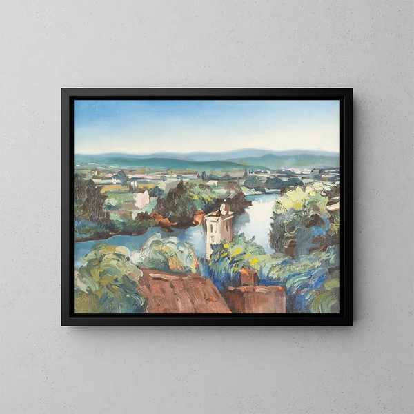 uitzicht op de horizon - Émile Othon Friesz — ingelijst kunstwerk aan de muur