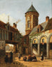 Oud Kasteel van de Kardinaal de Granvelle 1517-1586 in Brussel - Émile Pierre Joseph de Cauwer — weergave van het kunstwerk