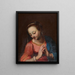 Madonna in gebed - Emilienne School — ingelijst kunstwerk aan de muur