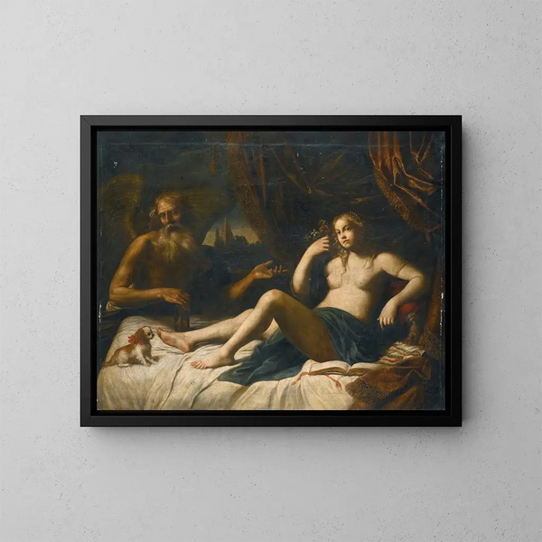 De tijd die de waarheid onthult - Emilianaanse school — ingelijst kunstwerk aan de muur