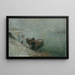 van de visboten op de oever van de Donau - Emilie Mediz-Pelikan — ingelijst kunstwerk aan de muur