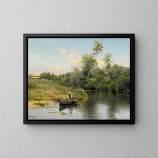 Emilio SnchezPerrier - A summer day on the river.webp