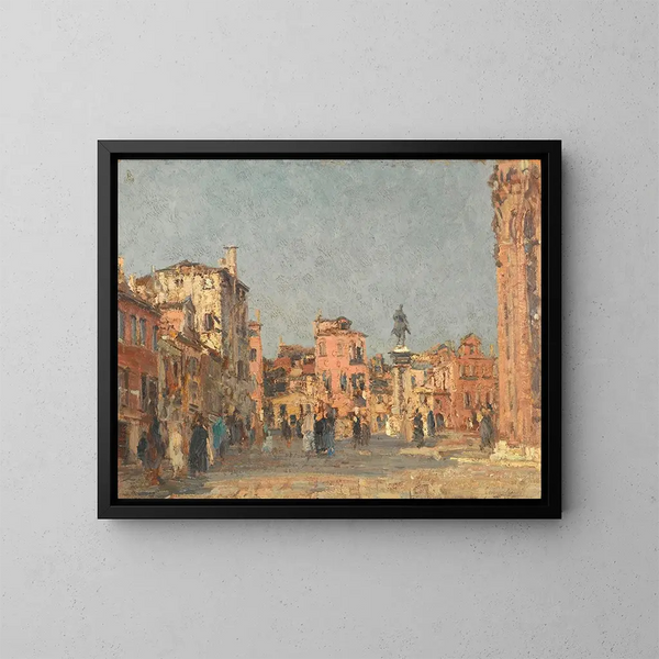 Place Saint-Jean in Venetië - Emma Ciardi — ingelijst kunstwerk aan de muur