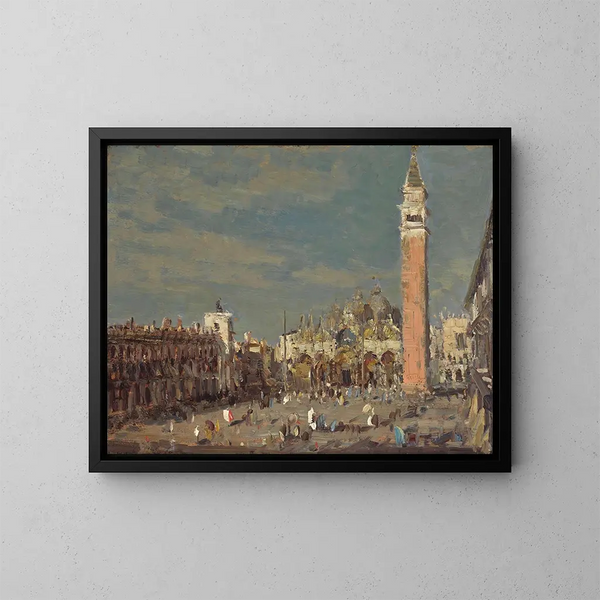 Place Saint-Marc - Emma Ciardi — ingelijst kunstwerk aan de muur