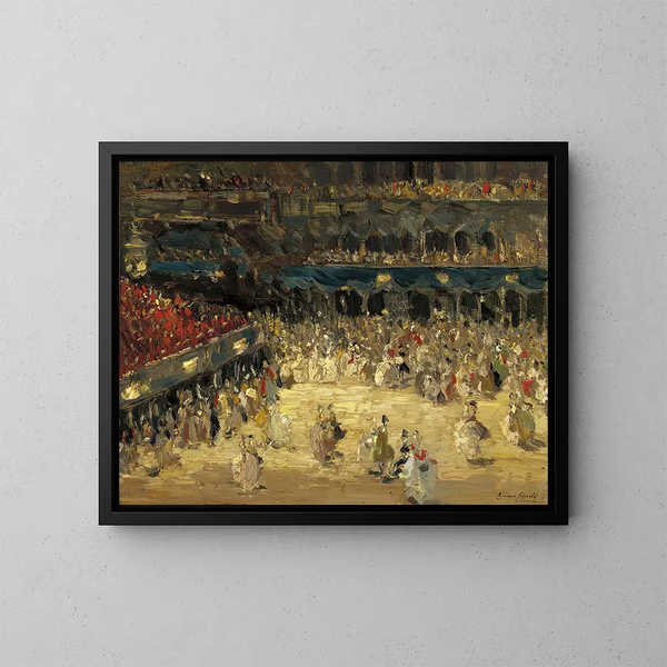 Het gemaskerde bal op het San Marco plein in Venetië - Emma Ciardi — ingelijst kunstwerk aan de muur