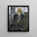 Georges Clemenceau 1841-1929 zittend in een auto die de Champs-Élysées afrijdt - Emmanuel Gondouin — ingelijst kunstwerk aan de muur