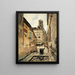 La rue Grenier-sur-l'Eau - Emmanuel Lansyer — ingelijst kunstwerk aan de muur