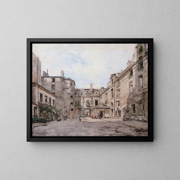 Le passage Charlemagne - Emmanuel Lansyer — ingelijst kunstwerk aan de muur