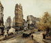 van de straten van de Maan Beauregard en Clry gezien vanaf de poort Saint-Denis - Emmanuel Lansyer — weergave van het kunstwerk