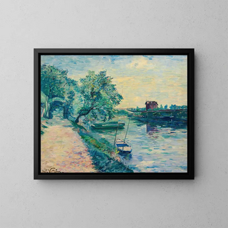 Emmanuel de La Villon - La Guinguette Au Bord De La Seine.webp