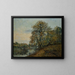 Het randje van het meer in de herfst - Emmanuel de La Villon — ingelijst kunstwerk aan de muur