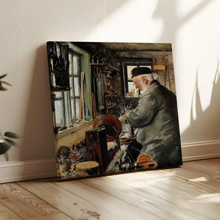 En Drejer ved sin Drejebænk - Laurits Andersen Ring | Reproduction Tableau Décoration murale affiche copie