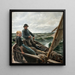 In de zee - Albert Edelfelt — ingelijst kunstwerk aan de muur