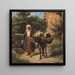 Op weg naar de markt - Theodor Breidwieser — ingelijst kunstwerk aan de muur