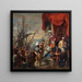 Eneüs aan het hof van Latinus - Ferdinand Bol — ingelijst kunstwerk aan de muur