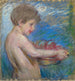 Kind met fruit - Alice Pike Barney — weergave van het kunstwerk
