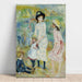 Reproductie van het schilderij Kinder aan de kust van de zee, Guernsey - Pierre-Auguste Renoir