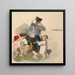 Children on the way to work in the fields - Peter Fendi — framed artwork on a wall