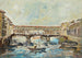 Ponte Vecchio Painting in Florence - Enzo Fanfani — artwork view