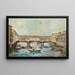 Ponte Vecchio Painting in Florence - Enzo Fanfani — framed artwork on a wall