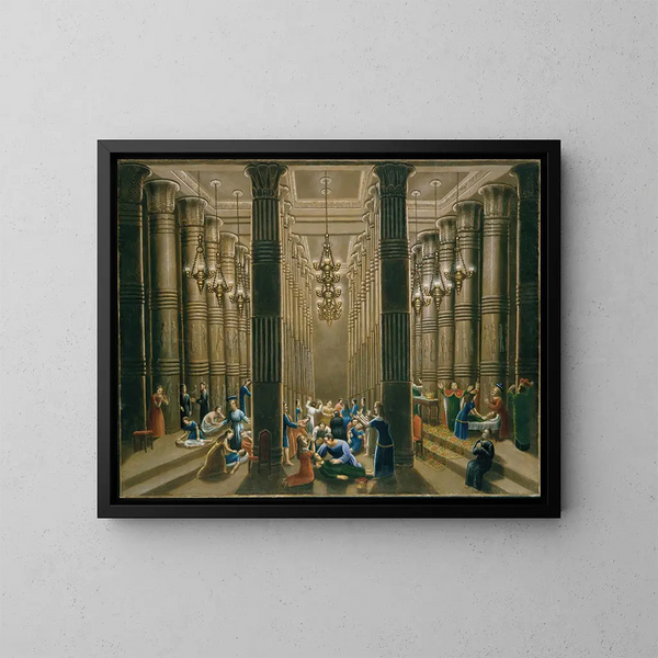 De Dood van de Eerste Geborene - Erastus Salisbury Field — ingelijst kunstwerk aan de muur