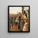 Danish soldiers marching after the invasion of North Schleswig - Erik Henningsen — framed artwork on a wall