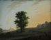 Landschapschilderij van de avond bij Gentofte, ten noorden van Kopenhagen - Erik Pauelsen — weergave van het kunstwerk